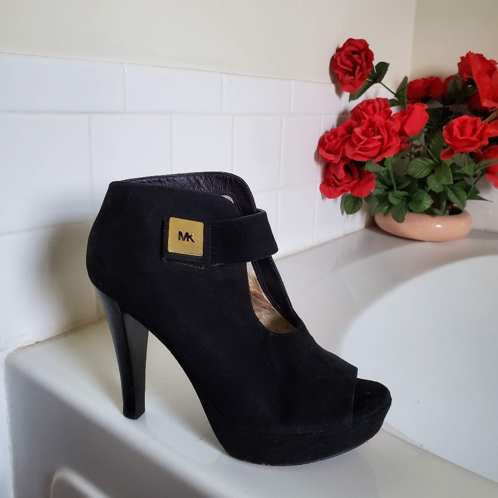 Michael Kors Open Toe High Heel with Velcro Strap